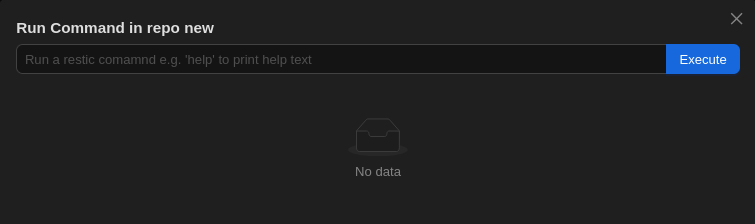 Run command dialog box